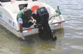 Equipe do IMA fiscaliza aterro irregular às margens da Laguna Mundaú