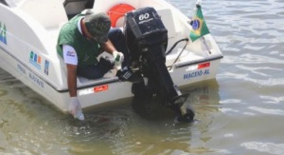 Equipe do IMA fiscaliza aterro irregular às margens da Laguna Mundaú