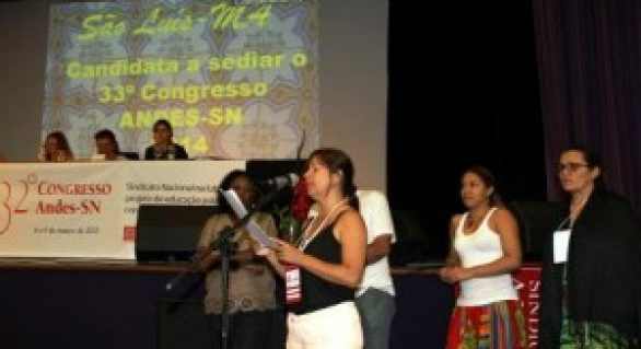 Professores de todo o país se reúnem em São Luís (MA) para o 33º Congresso do Andes-SN