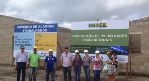 Obra da construção de 99 casas é retomada em Campo Alegre