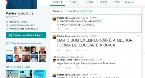 Marqueteiro nega veto ao Pastor João Luiz no Guia Eleitoral
