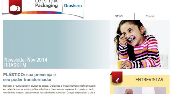 Braskem lança plataforma de comunicação para disseminar o uso do plástico na cadeia de embalagens