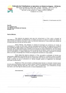 Carta - Ministro Joaquim Levy