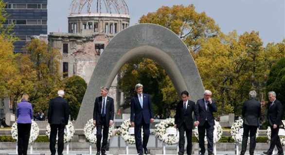 Na Declaração de Hiroshima, G7 pede um mundo sem armas nucleares