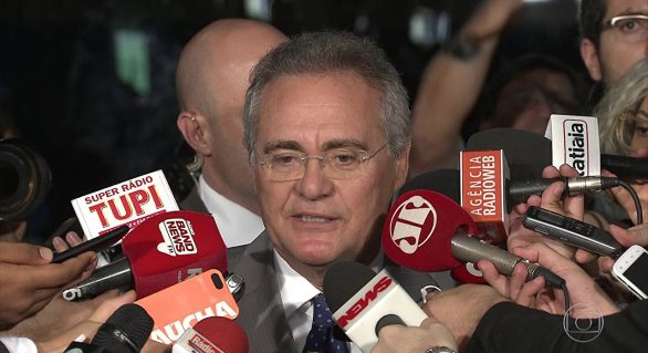 Renan critica decisão de primeira instância da nomeação de Moreira Franco