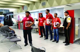 Bancários de Alagoas mobilizam população para Greve Geral no dia 28