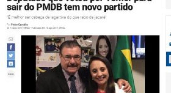 Almeida votou em Temer para “sair” do PMDB e deve indicar secretário no governo RF