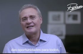 Renan grava vídeo de apoio a Lula, após lançamento de candidatura