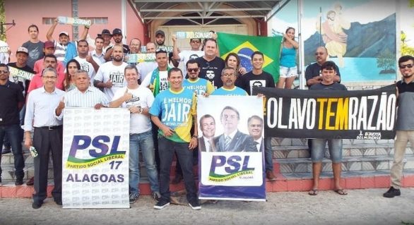 PSL faz ato de apoio a Bolsonaro e Flávio Moreno em Delmiro Gouveia