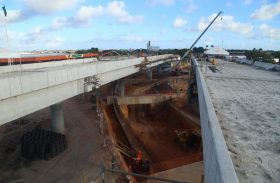 Obras do Viaduto da PRF evoluem com três frentes de serviços simultâneas