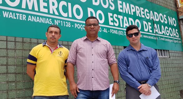 Junta Governativa indicada pelo MPT se apresenta a Sindcomerciários de Alagoas