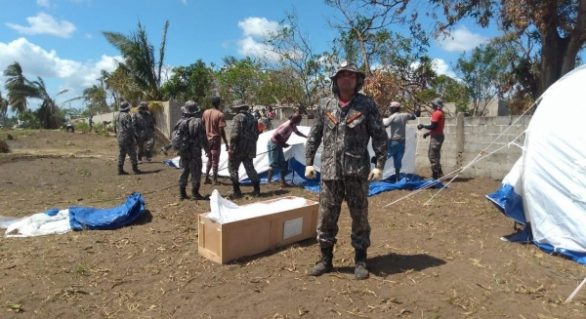 Bombeiro alagoano participa do resgate a vítimas de ciclone em Moçambique