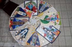 Mosaicistas arapiraquenses participam de Circuito Nacional “Arte no Caminho”