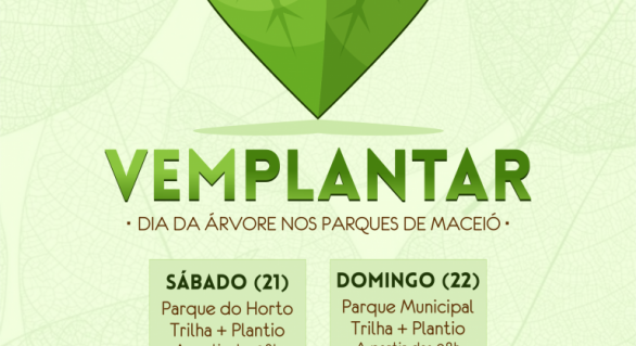 Ações nos parques de Maceió serão realizadas no dia da árvore