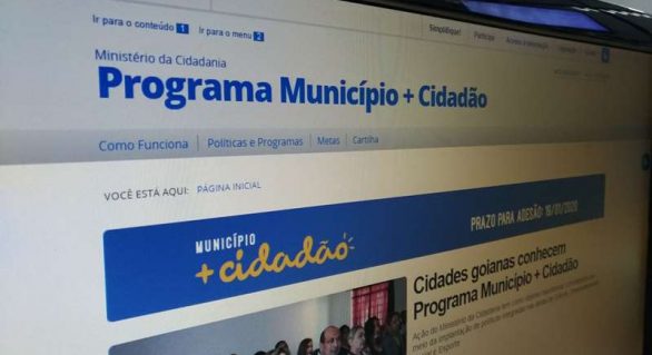 Município Mais Cidadão: Data para adesão vai até 15 de março