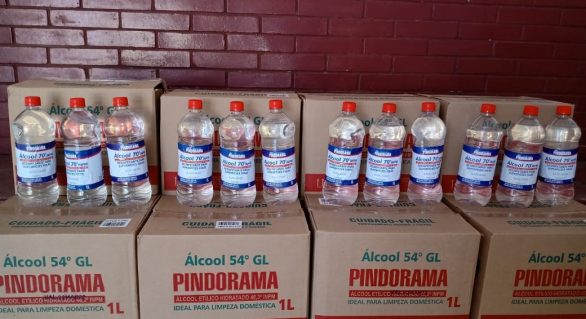 Pindorama distribui álcool 70 aos associados