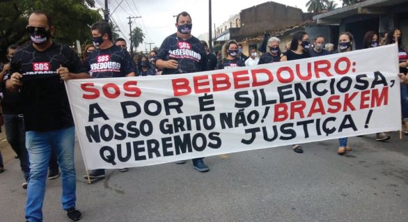 Bebedouro: Moradores fazem novo protesto contra a Braskem