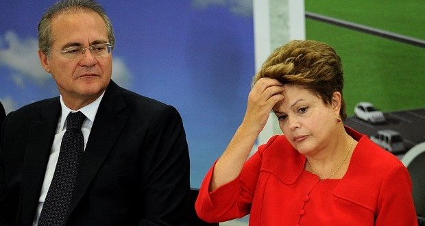 Dilma ‘tira’ ministério de Renan e senador avisa: ‘a conta vem depois’