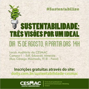 Evento sobre Sustentabilidade em Alagoas acontece neste sábado