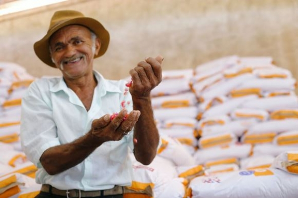 Pequenos produtores são beneficiados com a entrega de mais de 100 toneladas de grãos