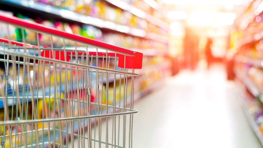Vendas dos supermercados caem 6,96% em maio