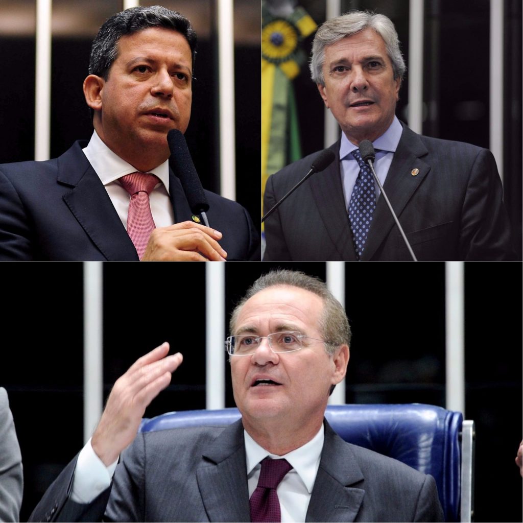 Arthur Lira, Collor e Renan estão ente os “cabeças” do Congresso Nacional