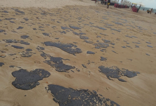 IMA alerta para cuidados com manchas de óleo nas praias