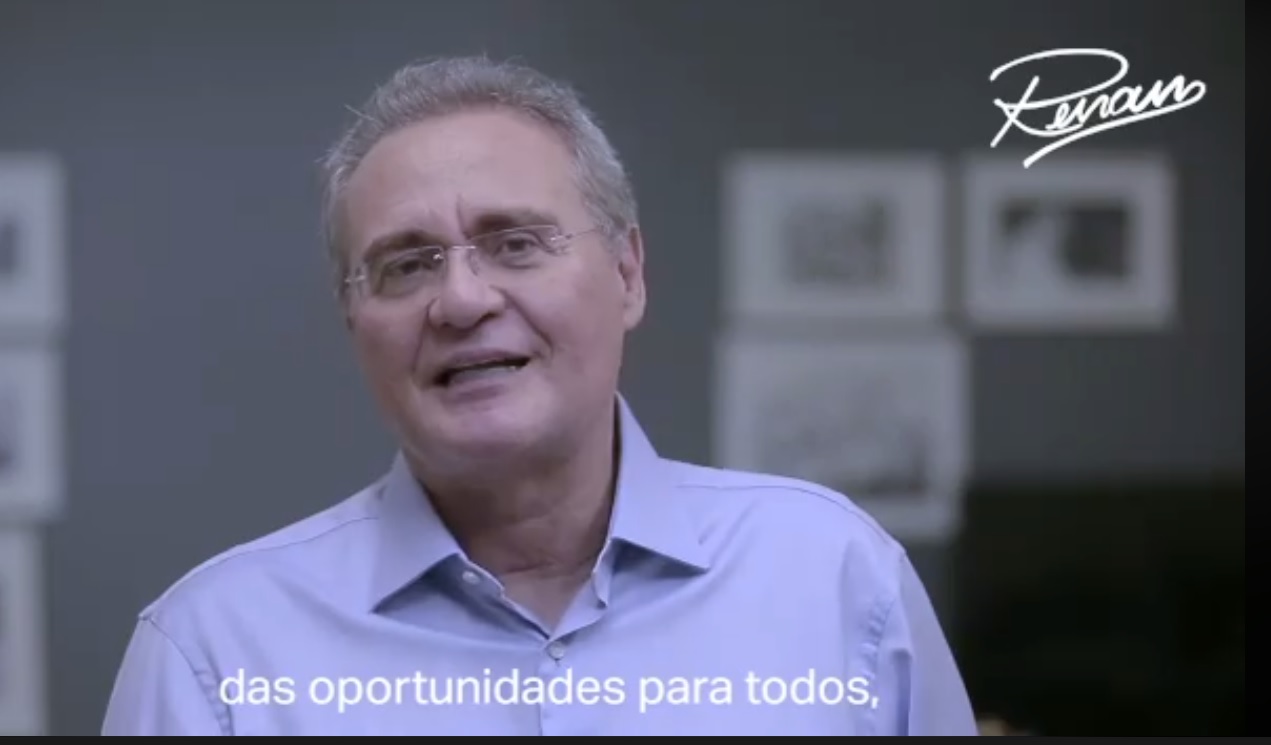 Renan grava vídeo de apoio a Lula, após lançamento de candidatura