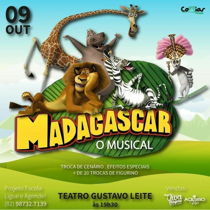 Na Semana da Criança a diversão está garantida com o Espetáculo Madagascar