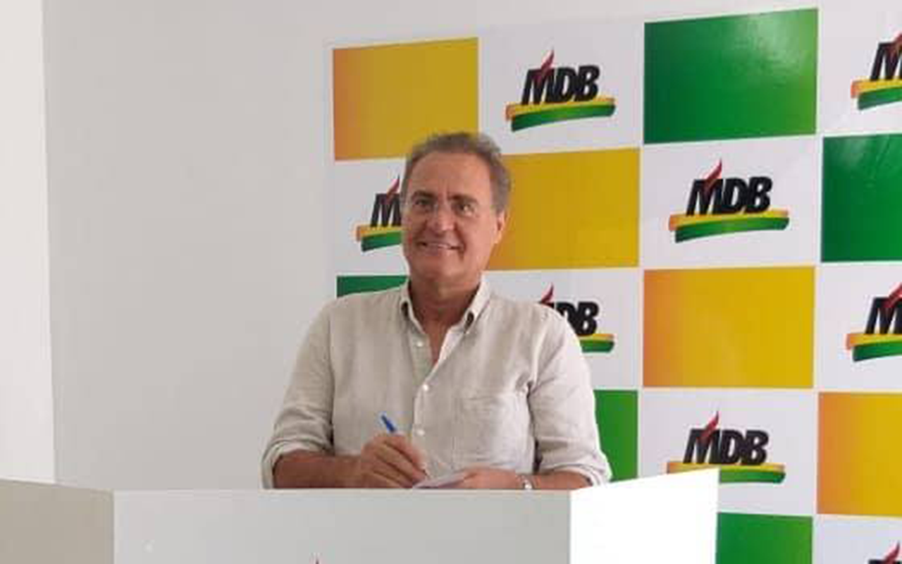 MDB estadual realiza convenção e mantém Renan Calheiros na presidência
