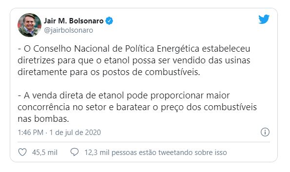Nova medida aprovada por Bolsonaro beneficia usinas alagoanas